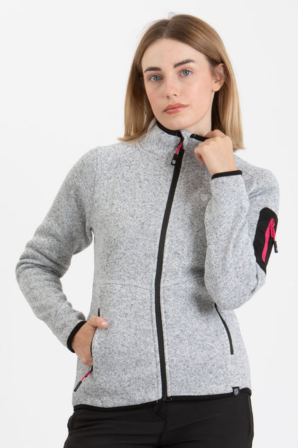 CANZOI DONNA GIACCA  FULL ZIP KNIT POLAR