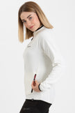 SAPONARIA DONNA FULL ZIP IN PILE RIGATO