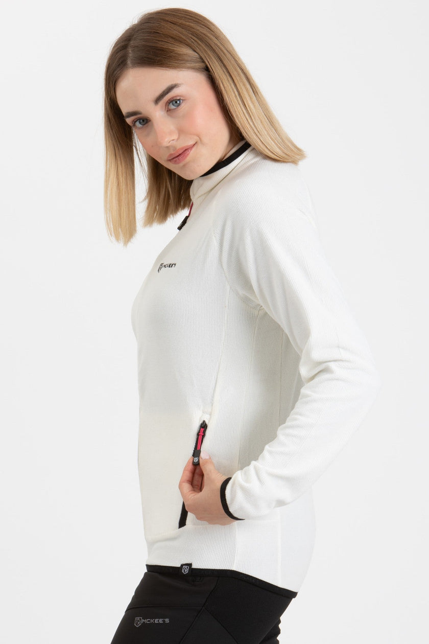 SAPONARIA DONNA FULL ZIP IN PILE RIGATO