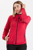 SAPONARIA DONNA FULL ZIP IN PILE RIGATO