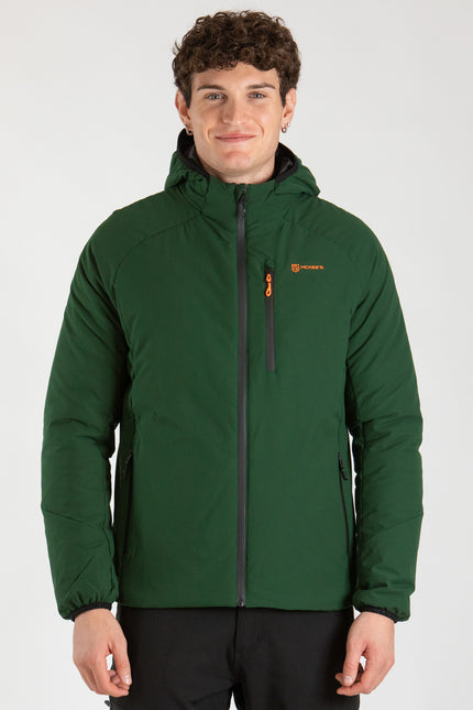 ALPINE UOMO GIACCA IMBOTTITA CON CAPPUCCIO