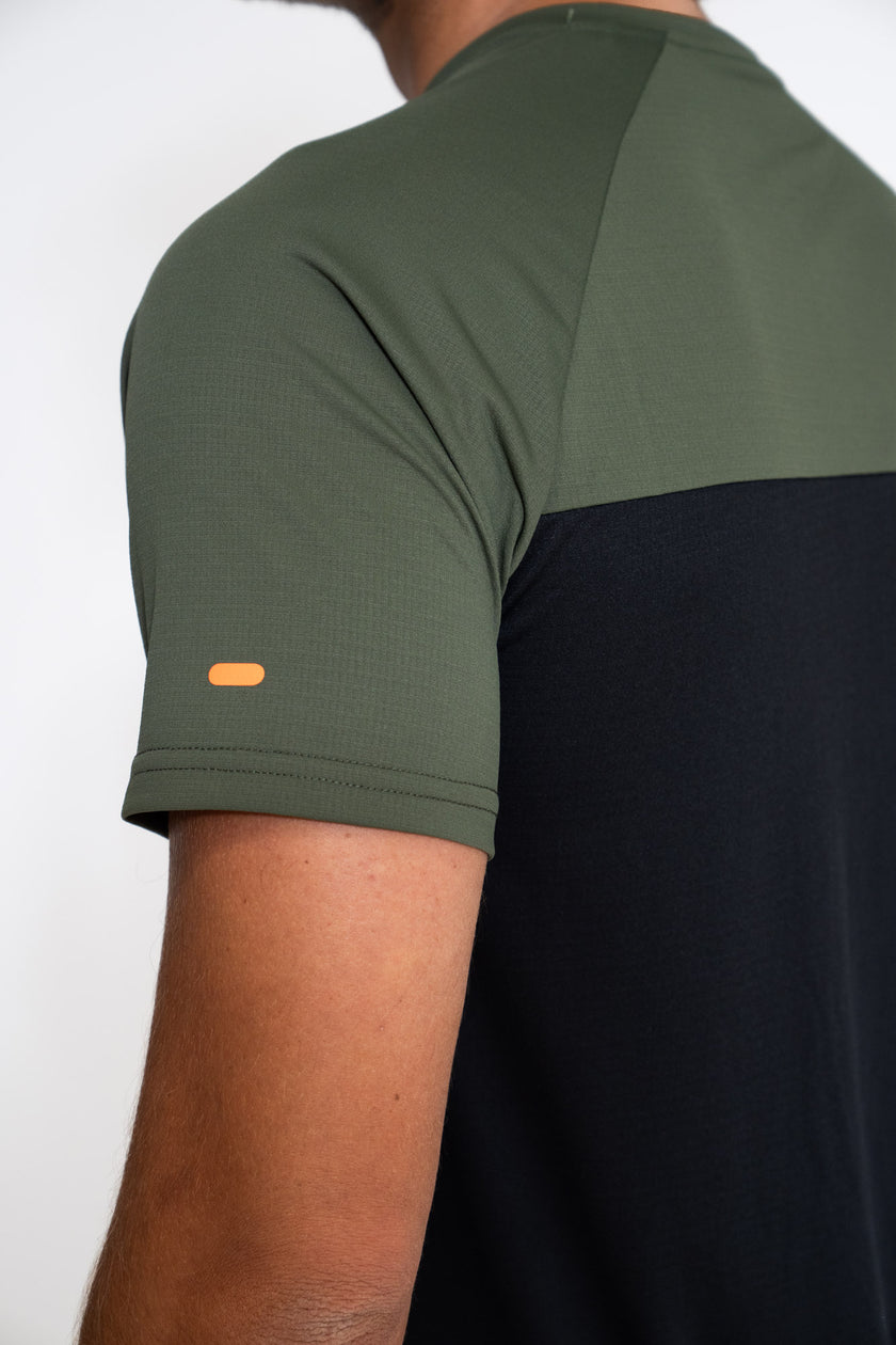 AMARANTO UOMO T-SHIRT M/M MEZZA ZIP - (BOX ASS. 10 PZ)