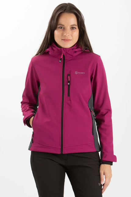 ARLARA DONNA GIACCA IN SOFT SHELL CON CAPPUCCIO