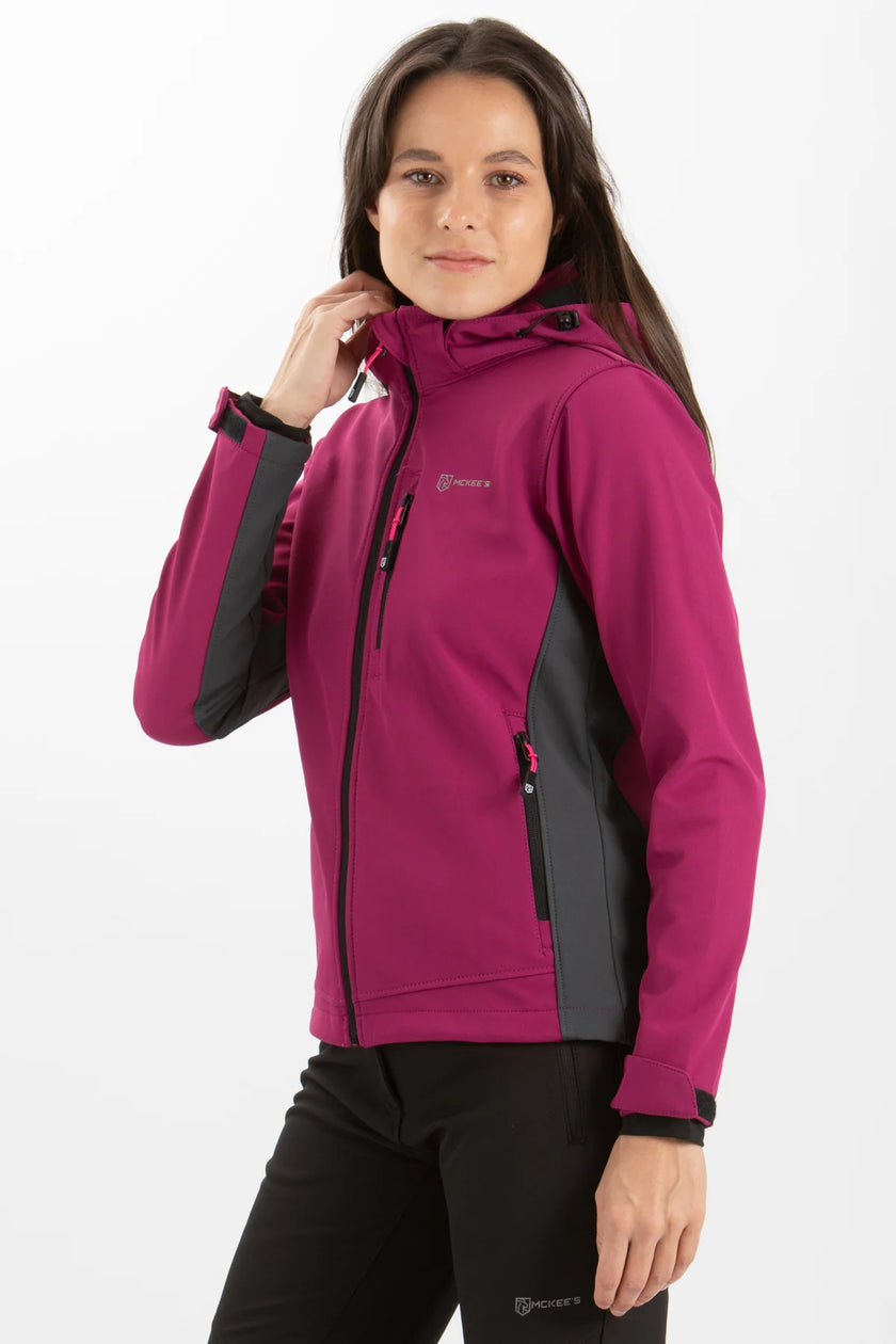 ARLARA DONNA GIACCA IN SOFT SHELL CON CAPPUCCIO