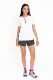 ARTEMISIA DONNA T-SHIRT M/M MEZZA ZIP - BOX ASS. 10 PZ