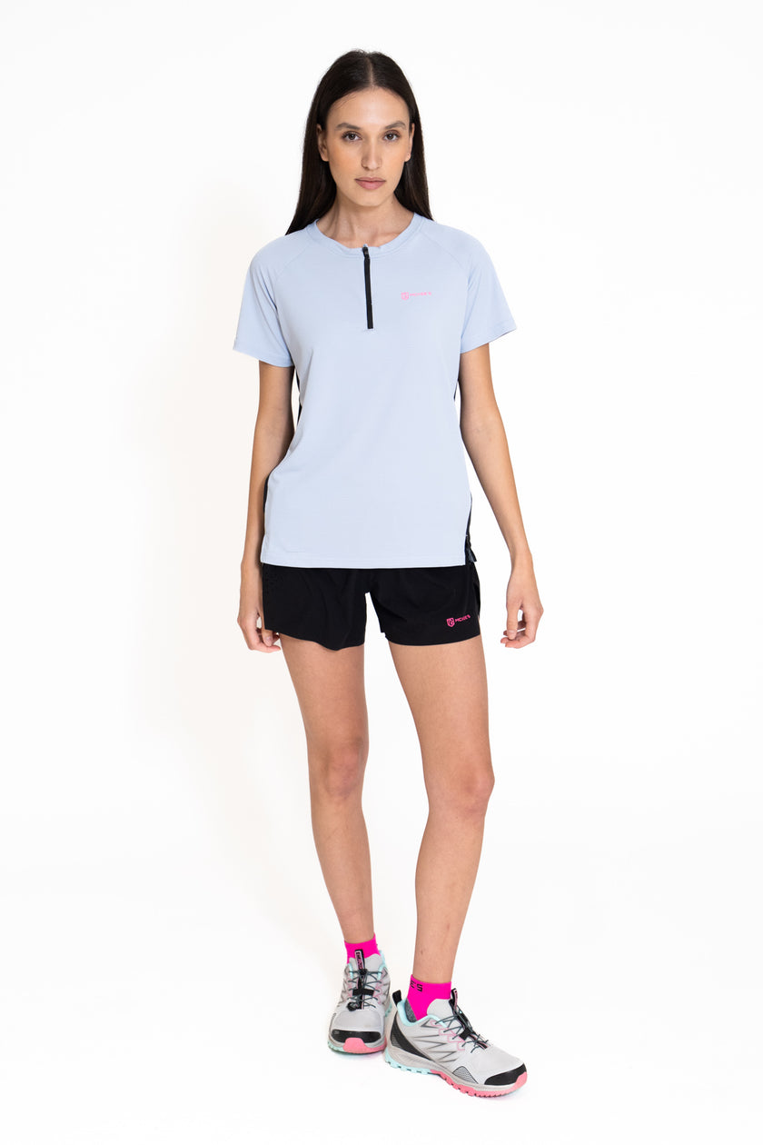 ARTEMISIA DONNA T-SHIRT M/M MEZZA ZIP - BOX ASS. 10 PZ