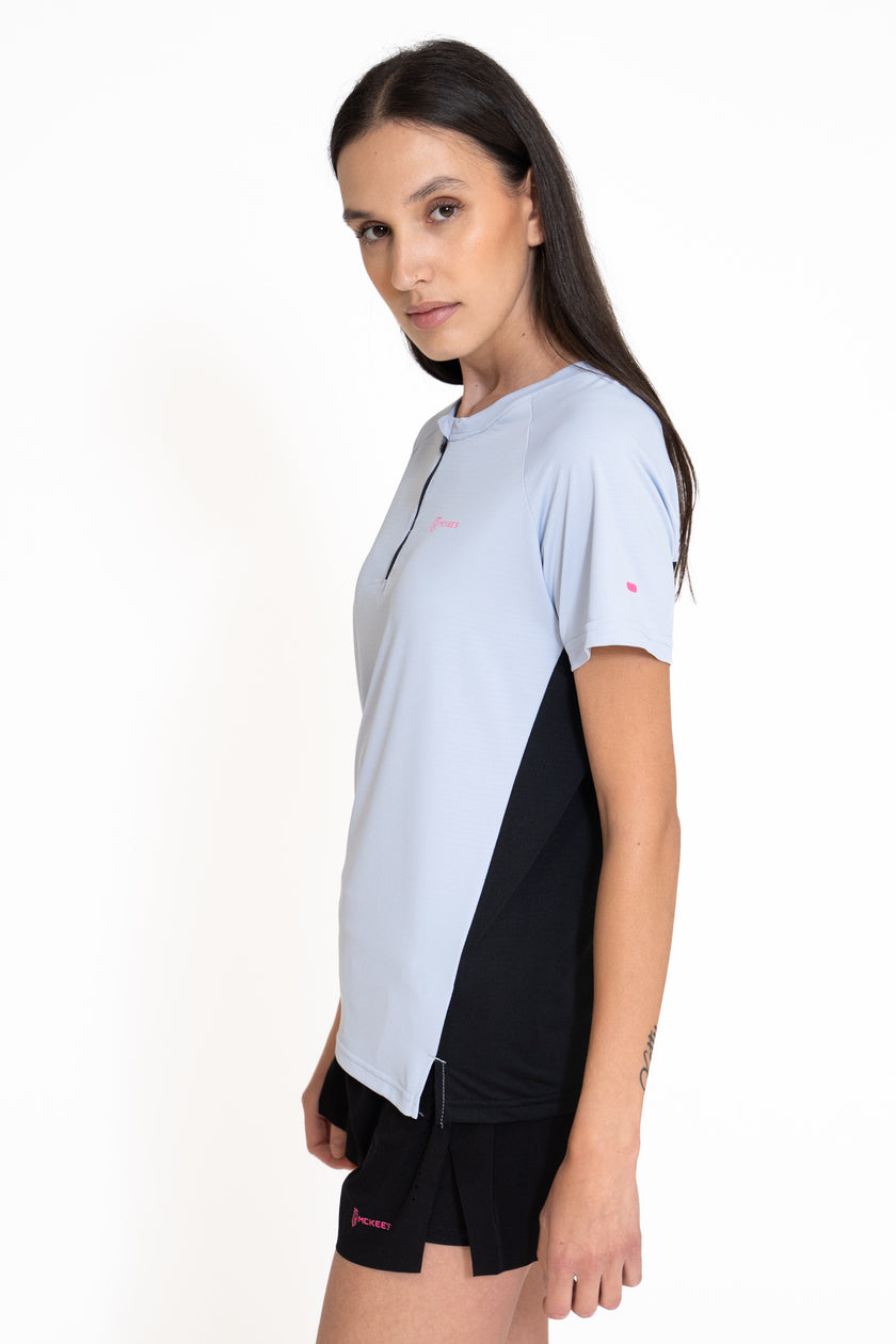 ARTEMISIA DONNA T-SHIRT M/M MEZZA ZIP - BOX ASS. 10 PZ