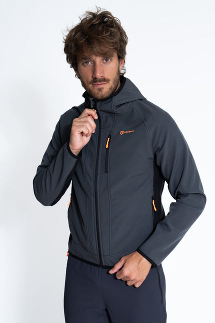 BAMUS UOMO GIUBBINO CON CAPPUCCIO IN SOFT SHELL