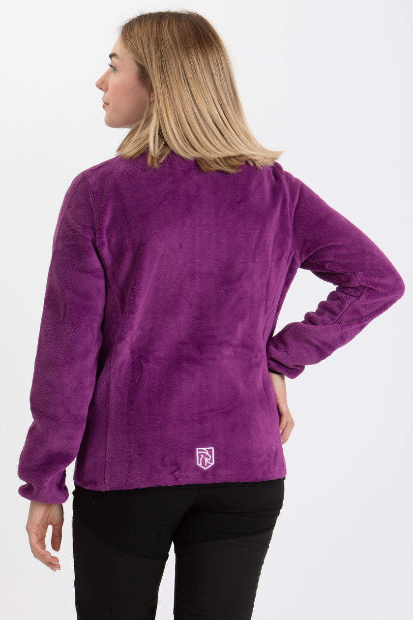 CIVETTA DONNA GIACCA FULL ZIP FLANNEL CORAL