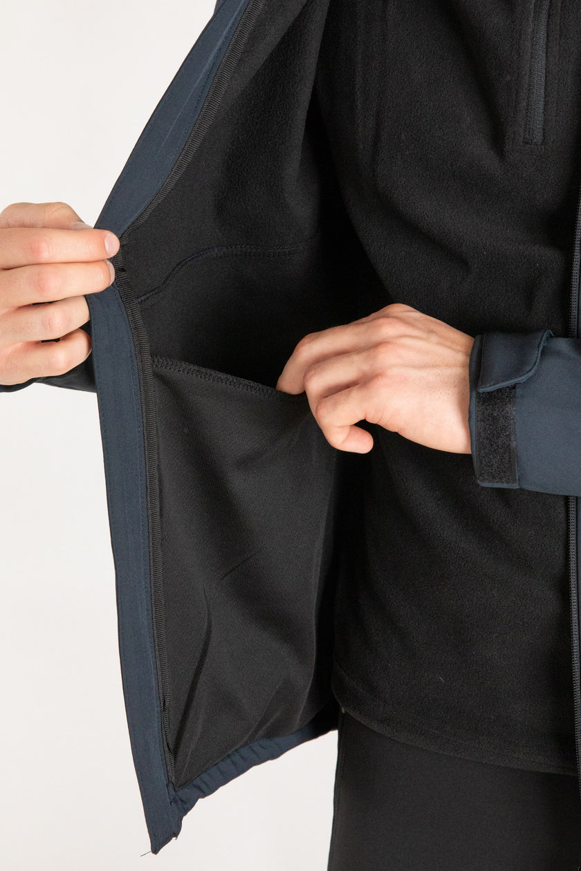 DRY UOMO GIACCA IN SOFT SHELL CON CAPPUCCIO