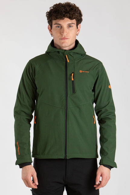 DRY UOMO GIACCA IN SOFT SHELL CON CAPPUCCIO