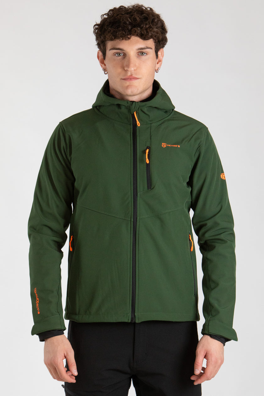 DRY UOMO GIACCA IN SOFT SHELL CON CAPPUCCIO