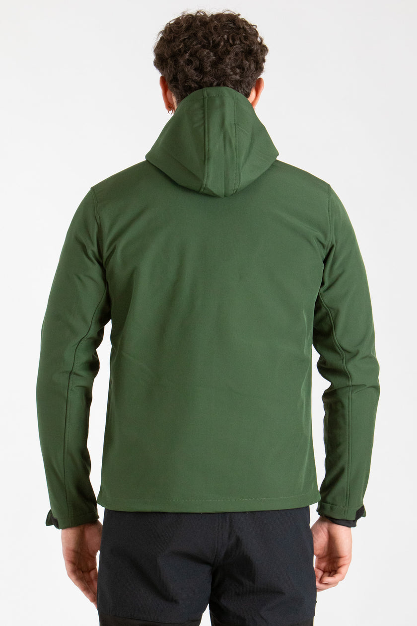 DRY UOMO GIACCA IN SOFT SHELL CON CAPPUCCIO
