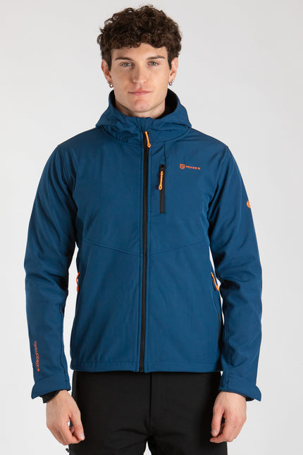 DRY UOMO GIACCA IN SOFT SHELL CON CAPPUCCIO
