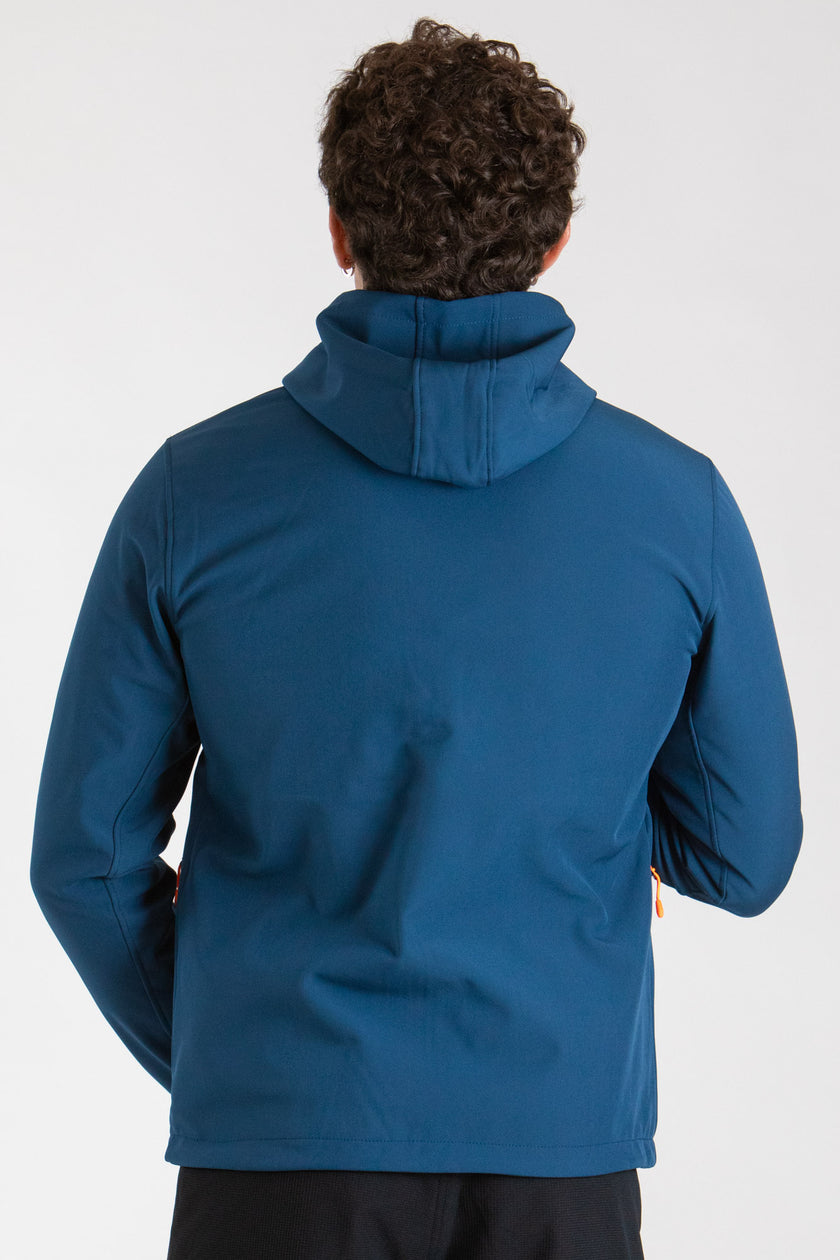 DRY UOMO GIACCA IN SOFT SHELL CON CAPPUCCIO