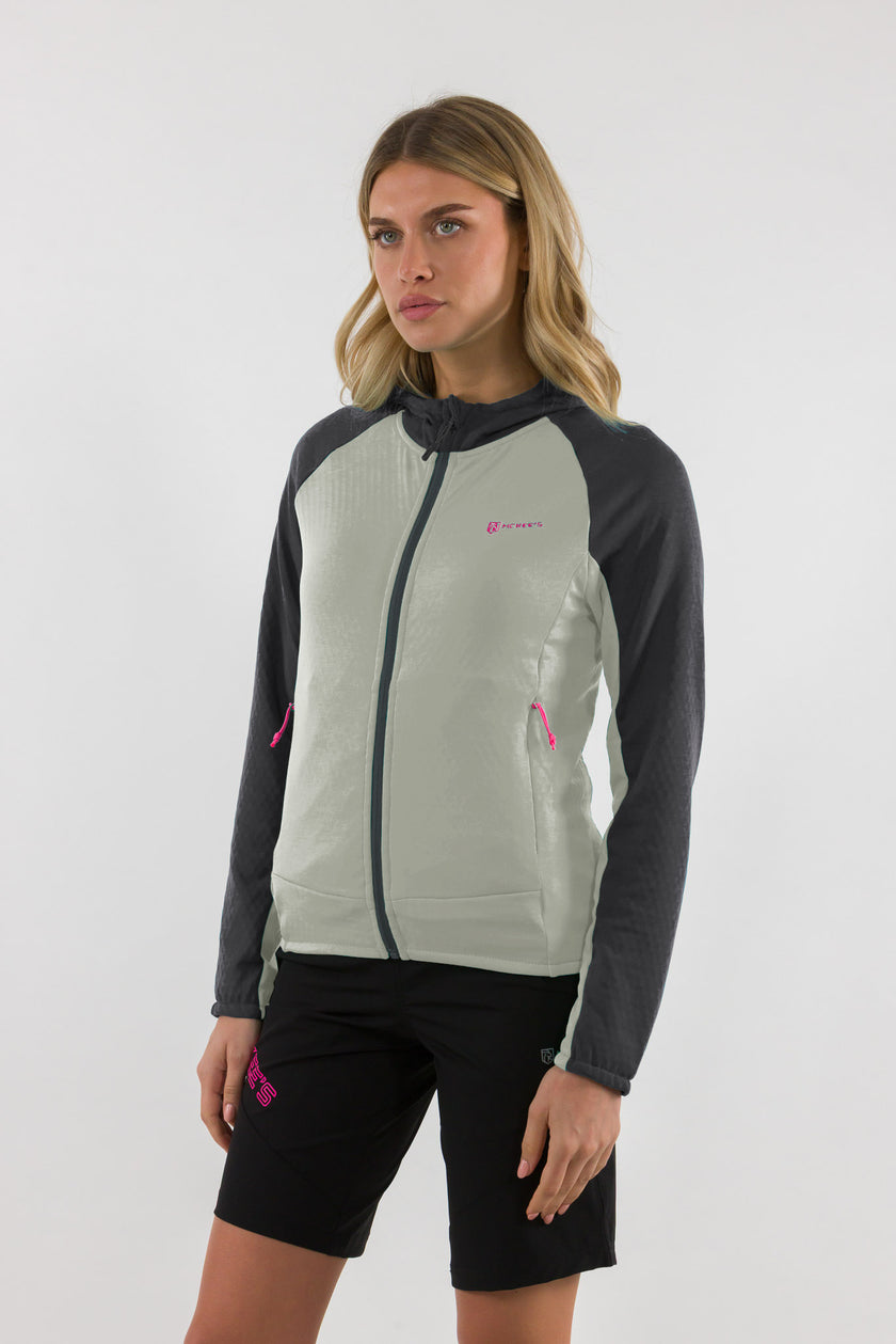 2027-ERRA DONNA GIACCA FULL ZIP CON CAPPUCCIO