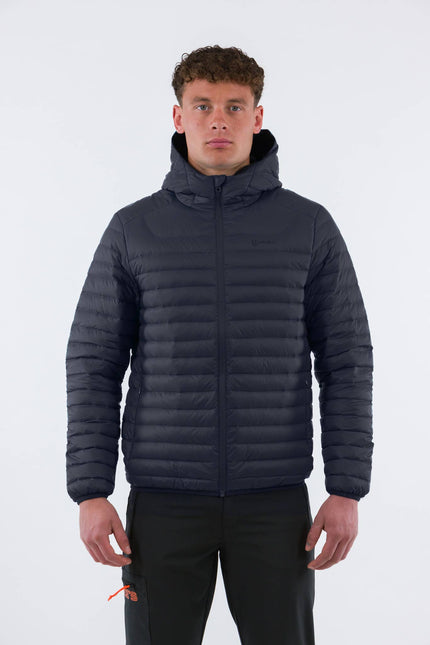 ERYNDOR UOMO GIACCA CON CAPPUCCIO IN PIUMA ULTRA LEGGERA
