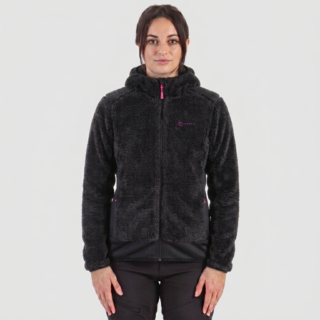 FERN DONNA GIACCA IN PELLICETTA RIGATA CON CAPPUCCIO