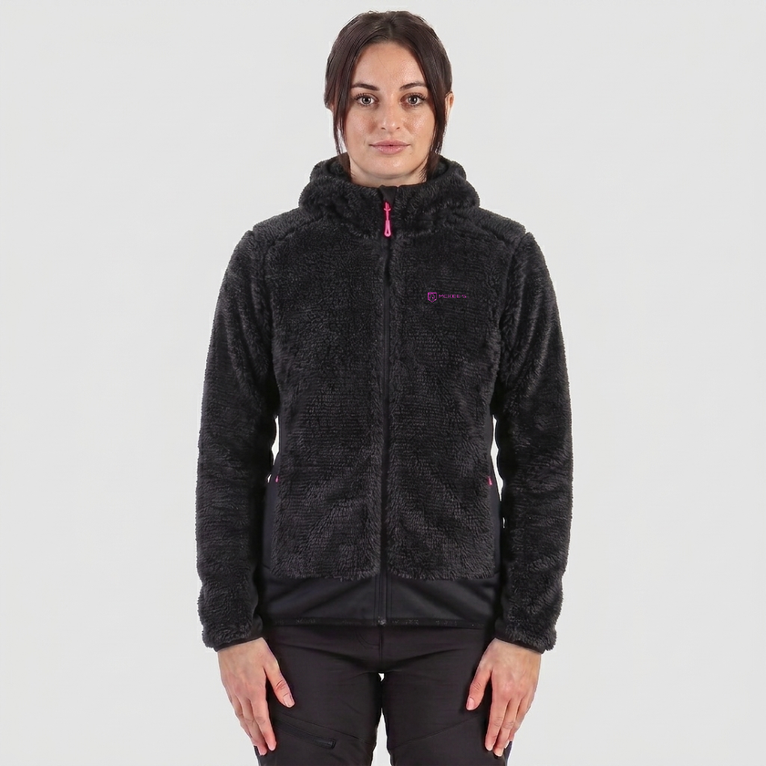 FERN DONNA GIACCA IN PELLICETTA RIGATA CON CAPPUCCIO