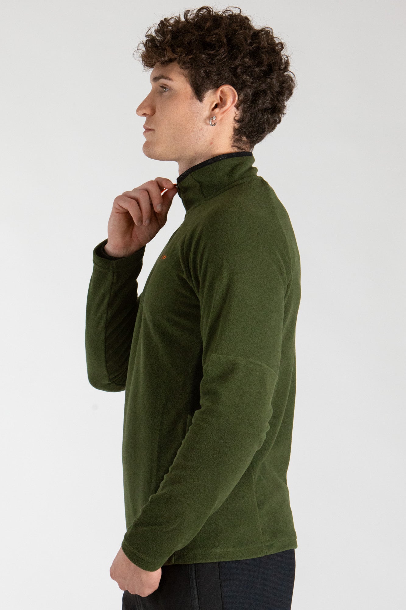 HYDER UOMO GIACCA MEZZA ZIP IN MICROPILE