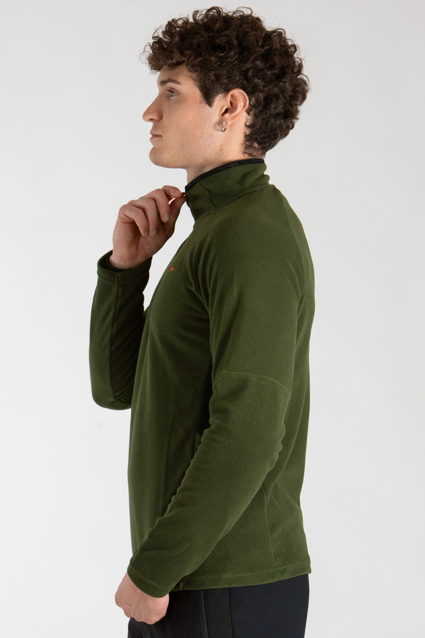 HYDER UOMO GIACCA MEZZA ZIP IN MICROPILE