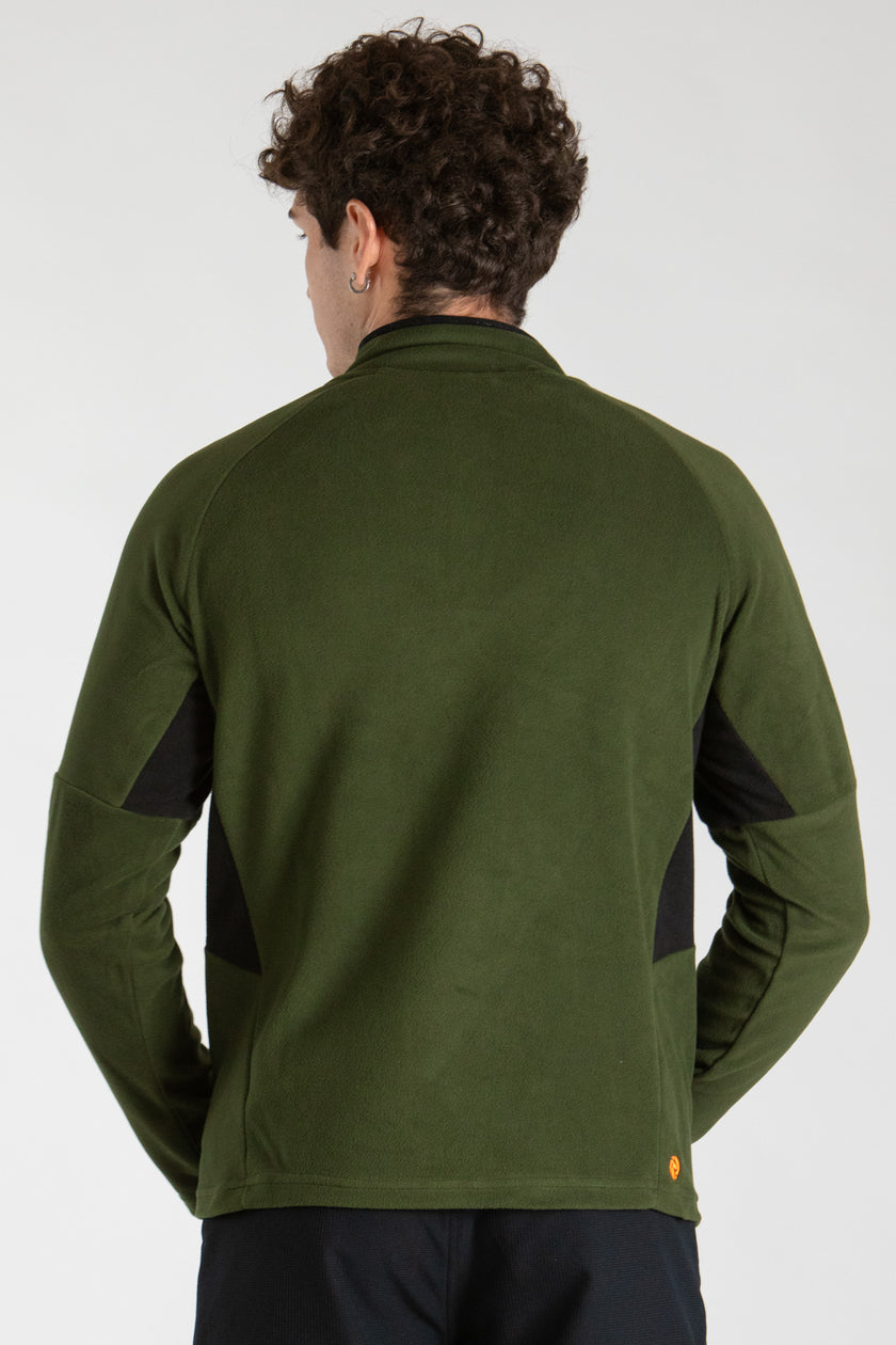 HYDER UOMO GIACCA MEZZA ZIP IN MICROPILE