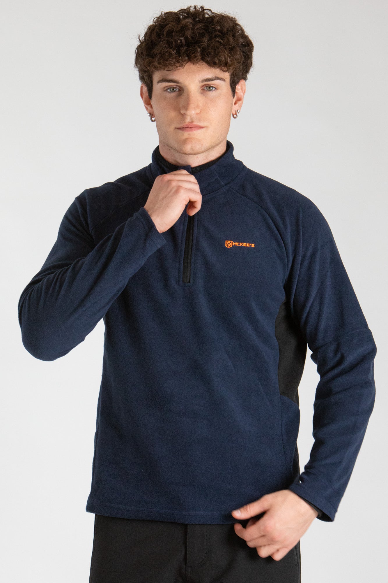 HYDER UOMO GIACCA MEZZA ZIP IN MICROPILE