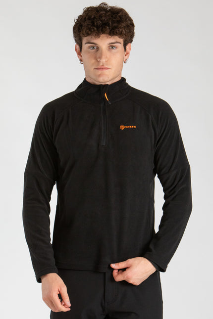 HYDER UOMO GIACCA MEZZA ZIP IN MICROPILE