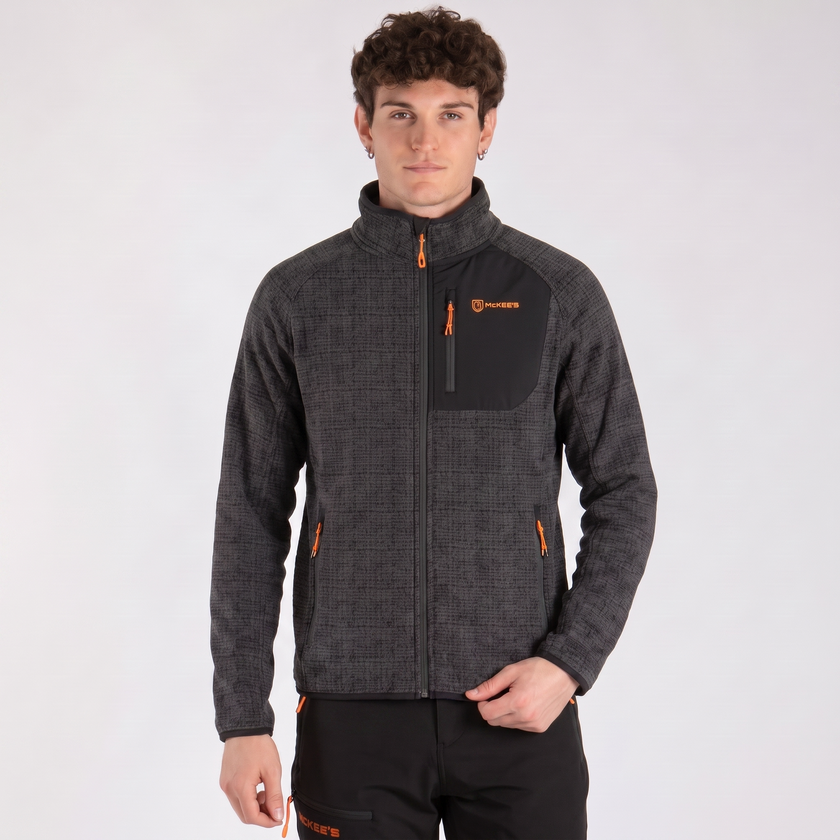 MILTON UOMO GIACCA CON ZIP IN PILE STRUTTURATO