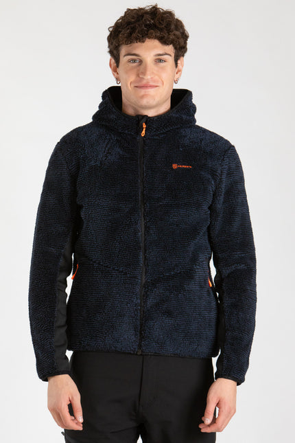 ROWAN UOMO PELLICCIA RIGATA CON CAPPUCCIO
