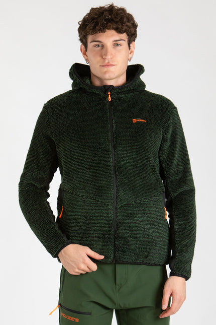 ROWAN UOMO PELLICCIA RIGATA CON CAPPUCCIO