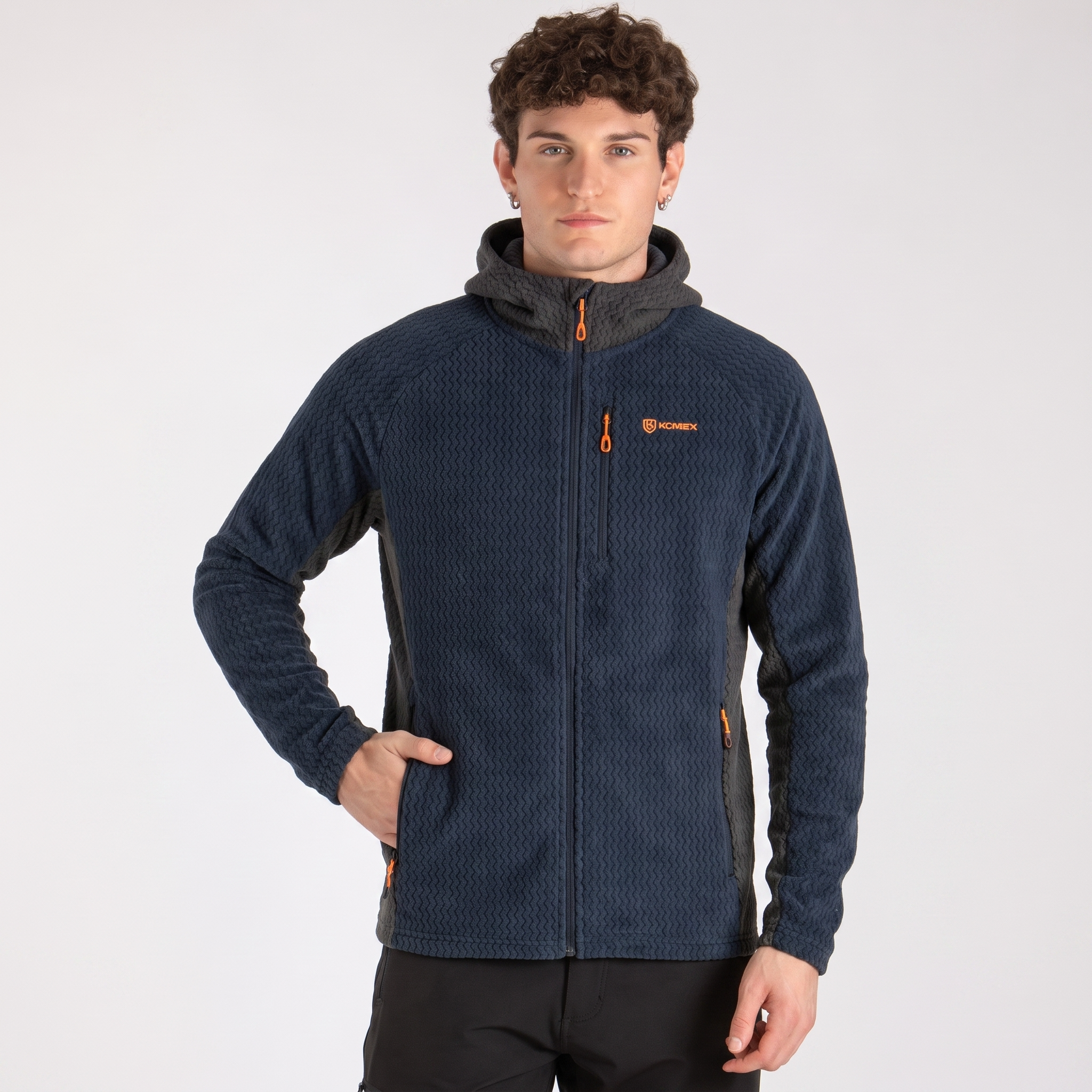 SYLAS UOMO GIACCA FULL ZIP CON CAPPUCCIO
