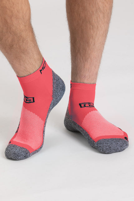 VELVET RED FLUO/BLACK CALZINO DA RUNNING (BOX ASS. 6 PZ)