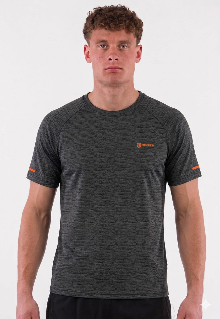 SPILLO UOMO T-SHIRT TECNICA MEZZA MANICA IN TESSUTO MELANGE